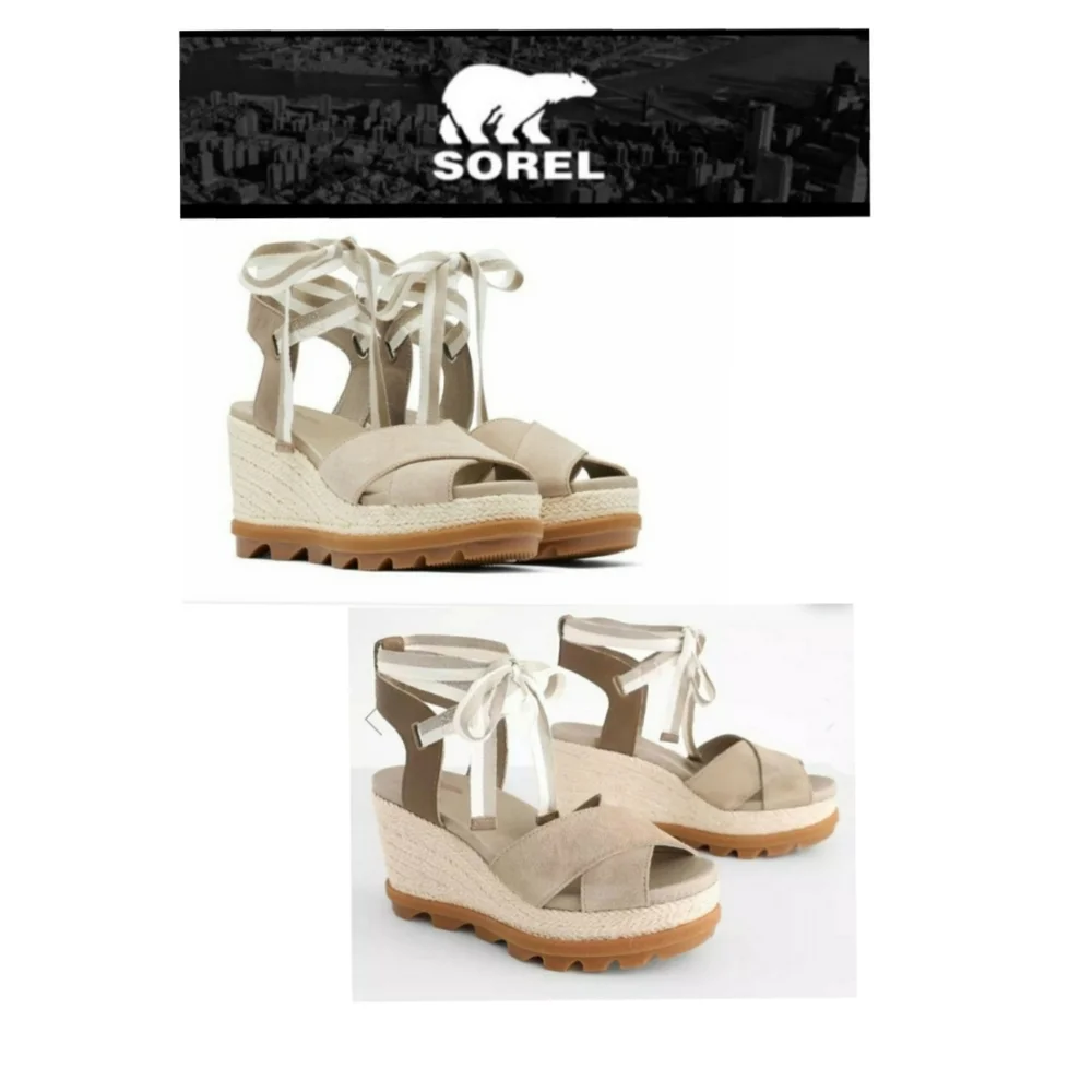 Sorel Womens Joanie II Ankle-Strap Lace-Up Sandals - Picture 2 of 7
